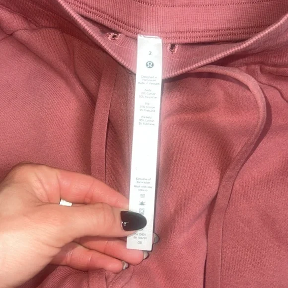 Lululemon Scuba High-Rise Jogger *Fleece Brier Rose - Picture 5 of 5